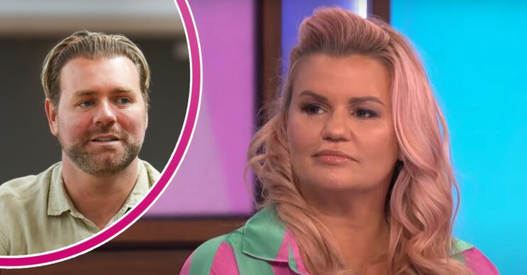 Brian McFadden looking worried / Kerry Katona looking stern on Loose Women