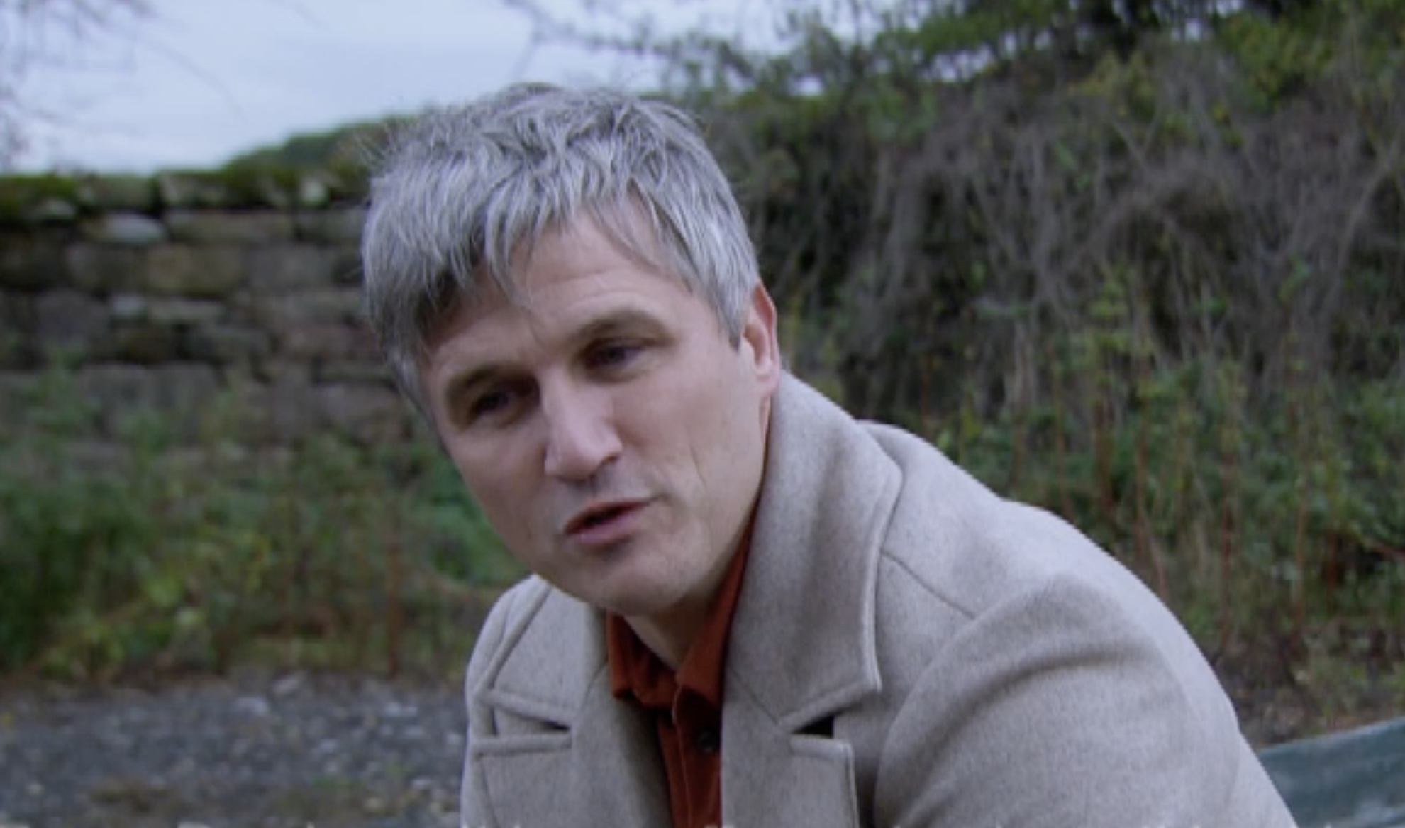 Caleb on Emmerdale looking menacing