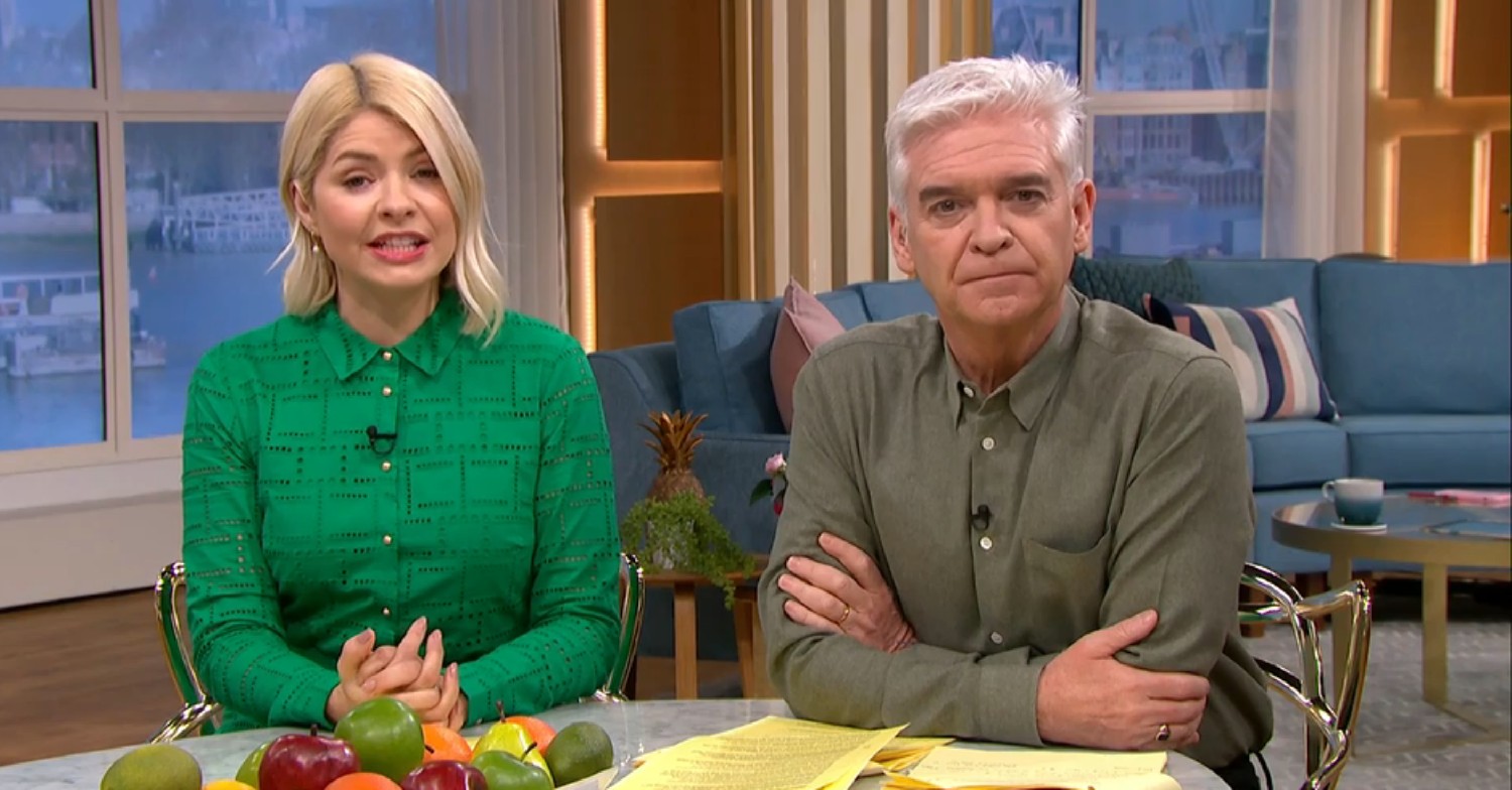 Holly Willoughby and Phillip Schofield on This Morning today 