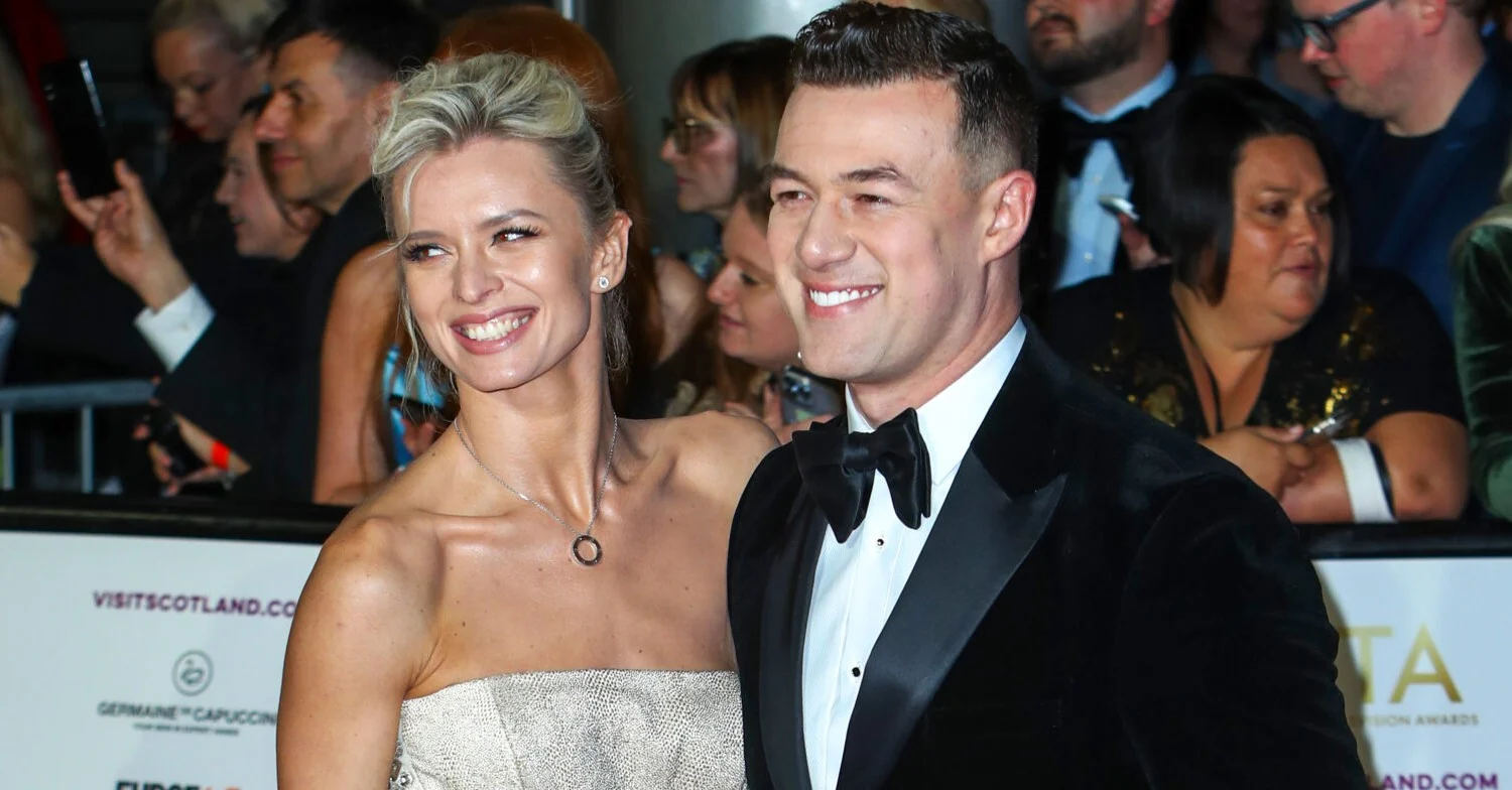 Strictly stars Nadiya Bychkova and Kai Widdrington smiling at NTAs