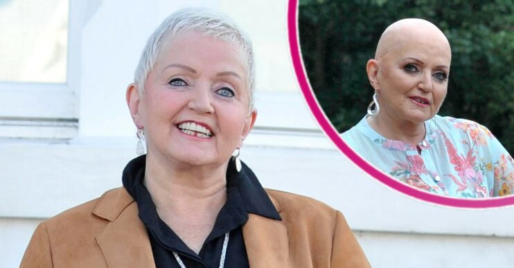 Linda Nolan smiling to the camera