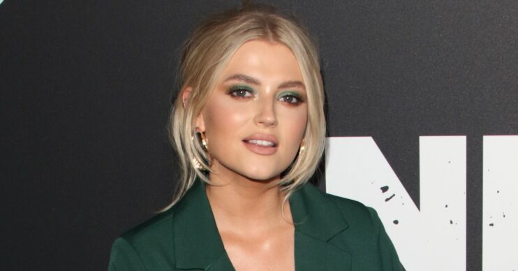 Lucy Fallon posing on the red carpet
