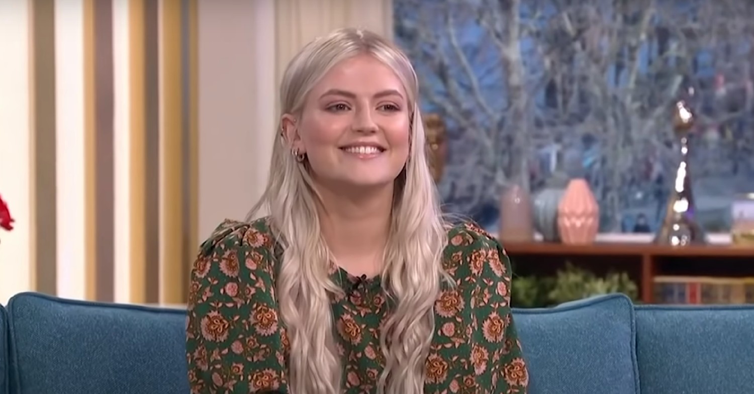 Lucy Fallon smiling on This Morning 