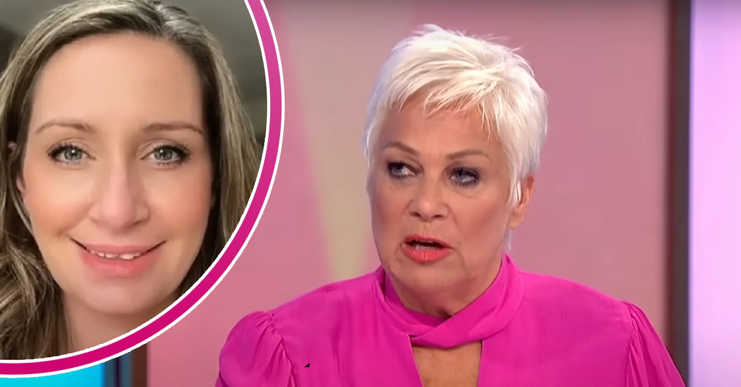 Nicola Bulley smiling, Denise Welch looking angry on Loose Women