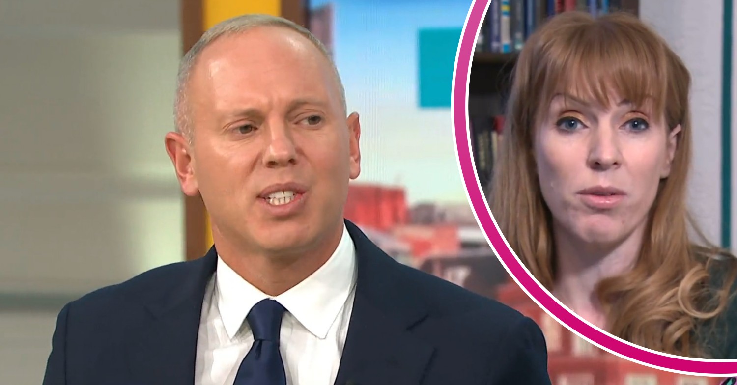 Rob Rinder looking cross on GMB today, Angela Rayner