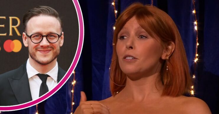 Kevin Clifton smiling, Stacey Dooley on Michael McIntyre's Big Show