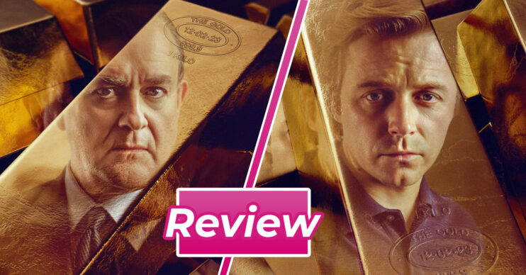 Gold bars with Hugh Bonneville's face on top