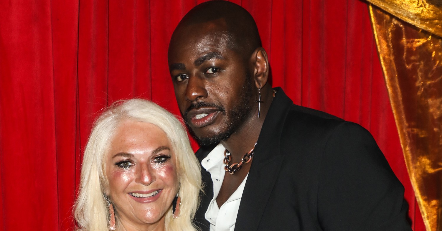Vanessa Feltz and Ben posing 