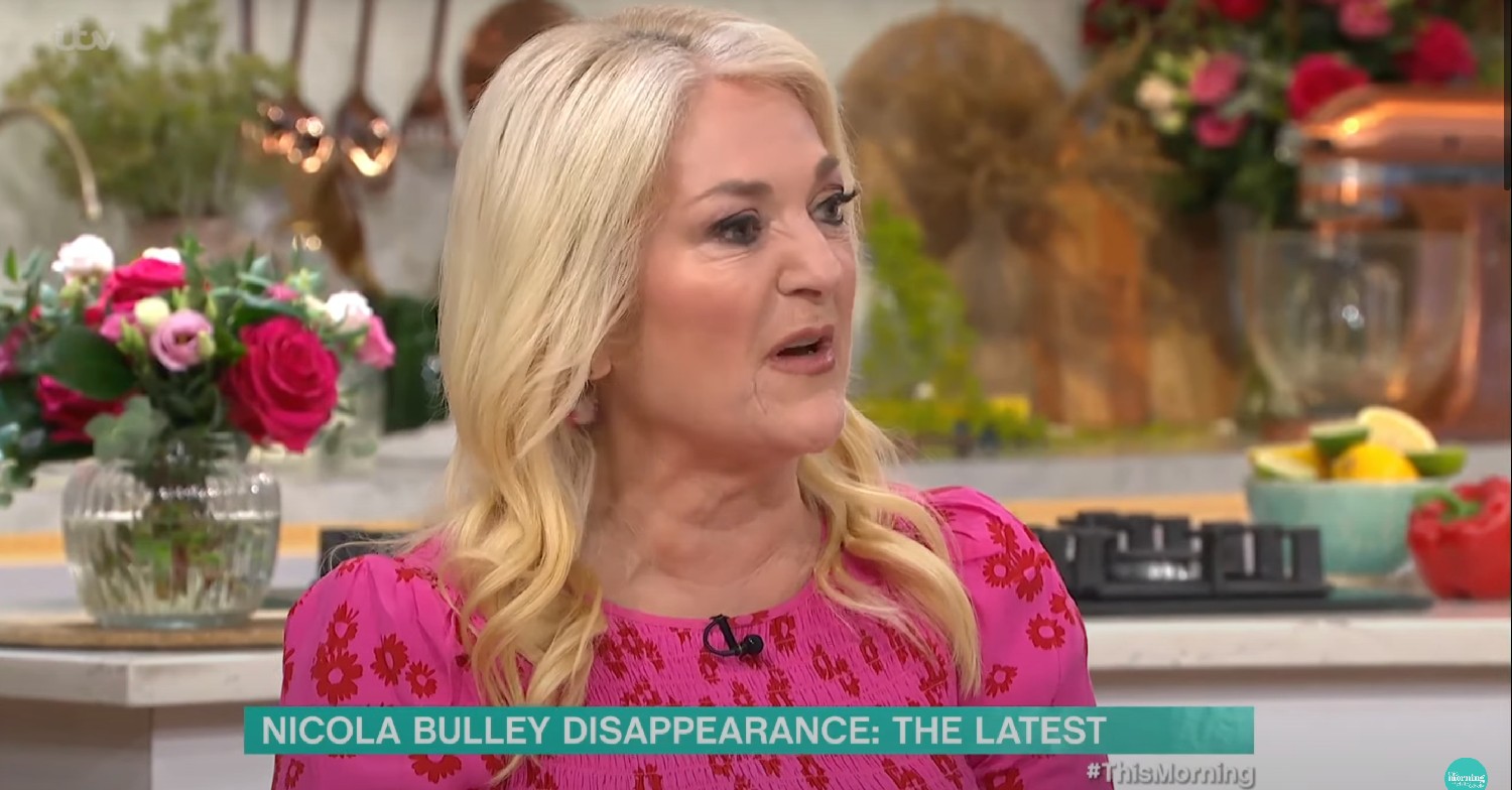 Vanessa Feltz looking disgusted on This Morning today 