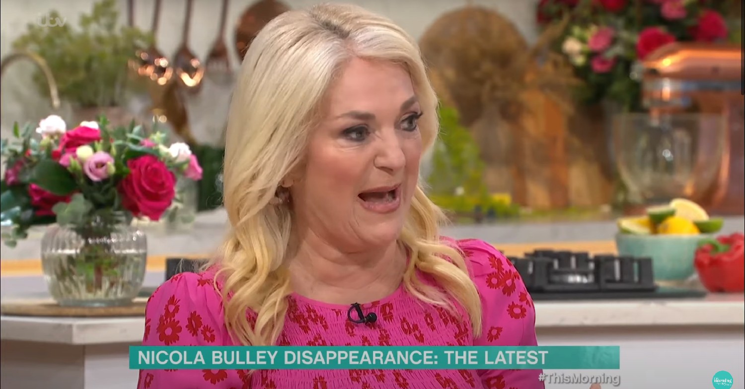 Vanessa Feltz looking angry on This Morning 
