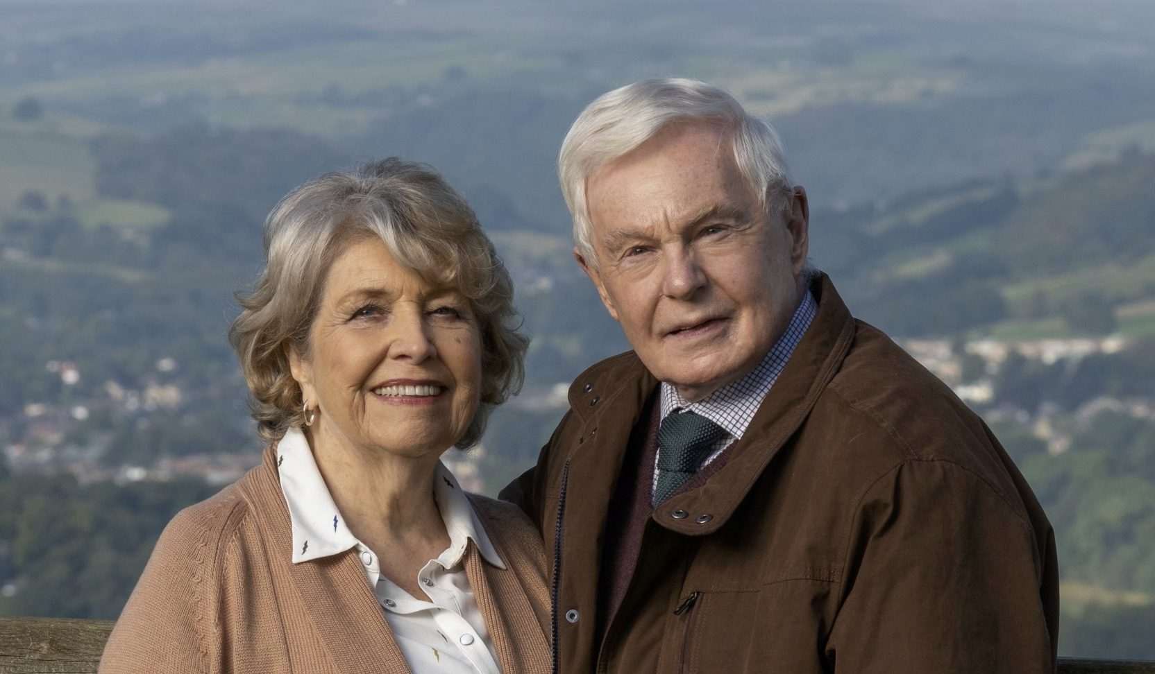 Celia and Alan smile in Last Tango in Halifax