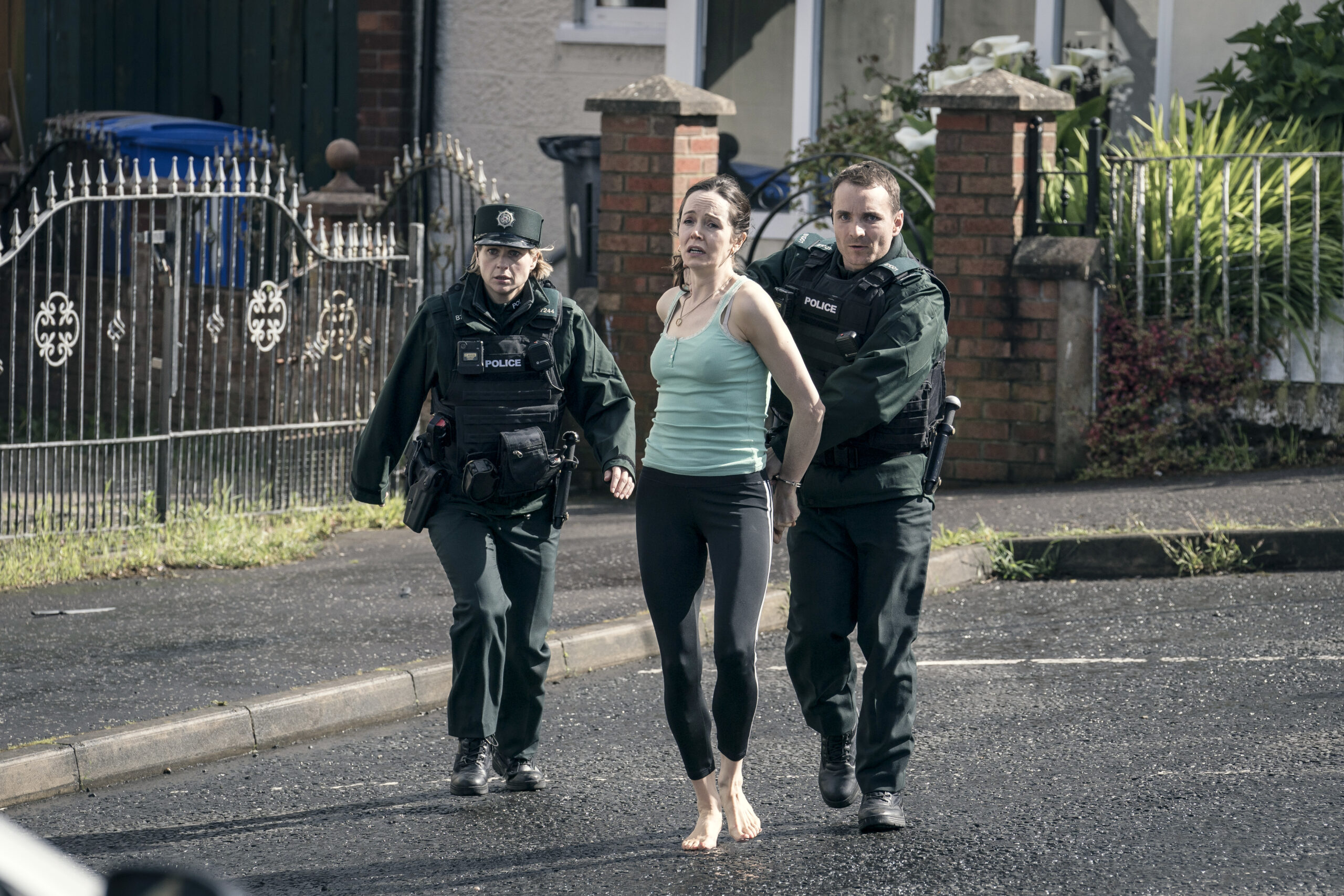 Valene Kane is Angela Mackle in Blue Lights