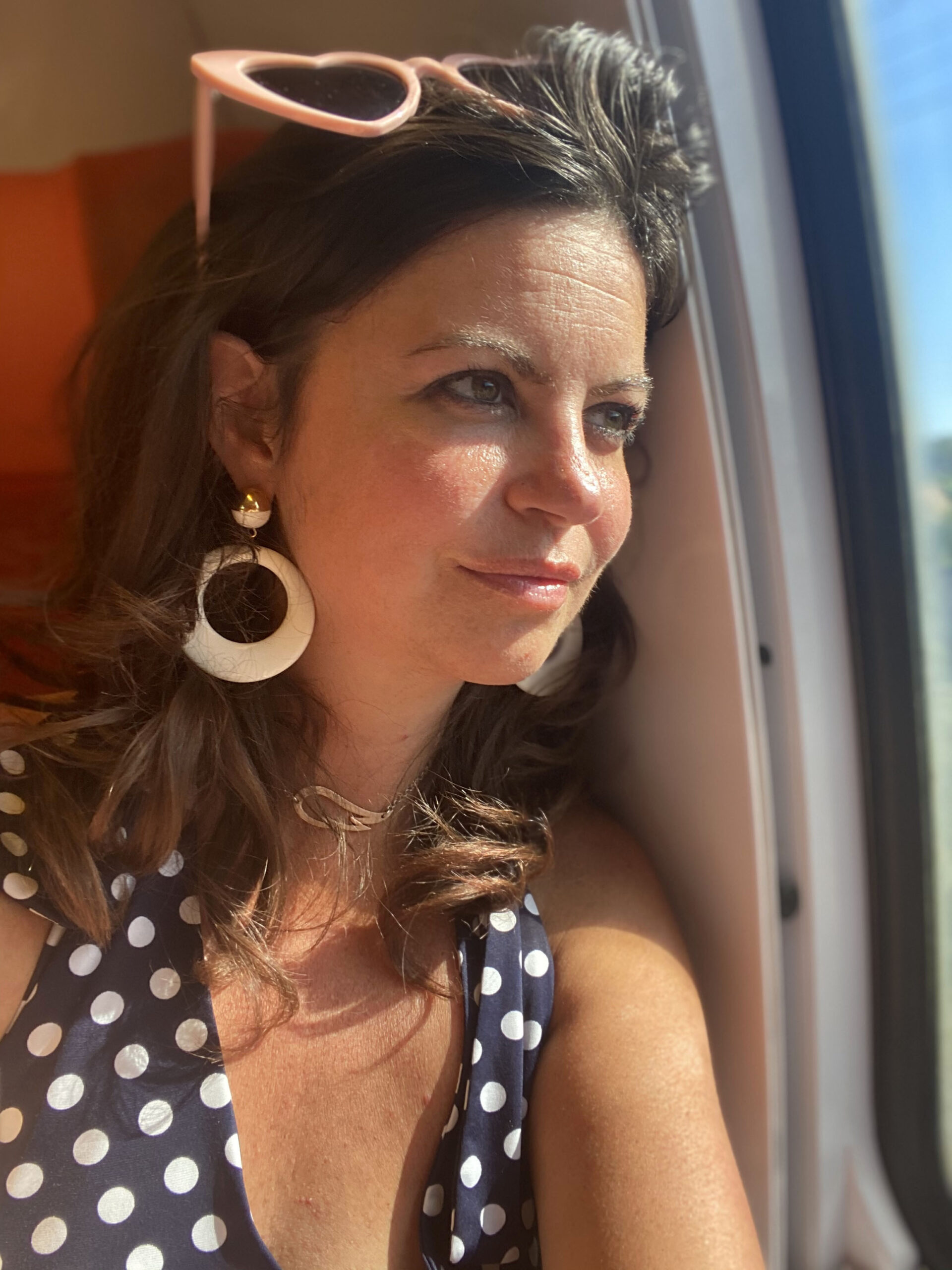 Dame Deborah James smiles in the sun