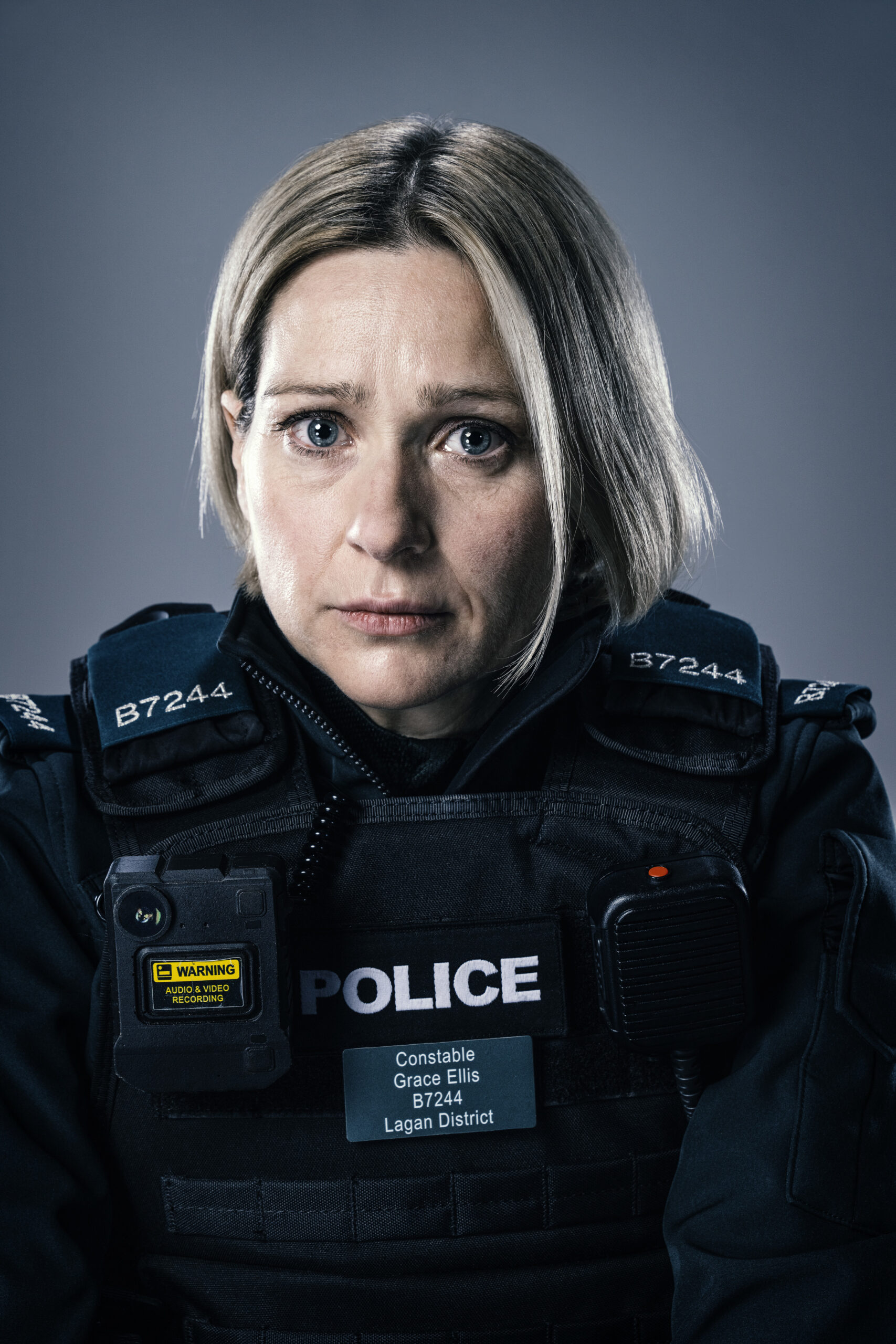 Siân Brooke as Grace Ellis in the cast of Blue Lights