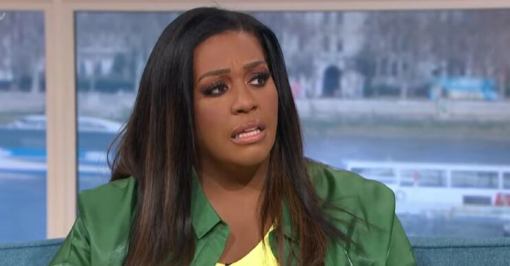 Alison Hammond looking shocked on This Morning today
