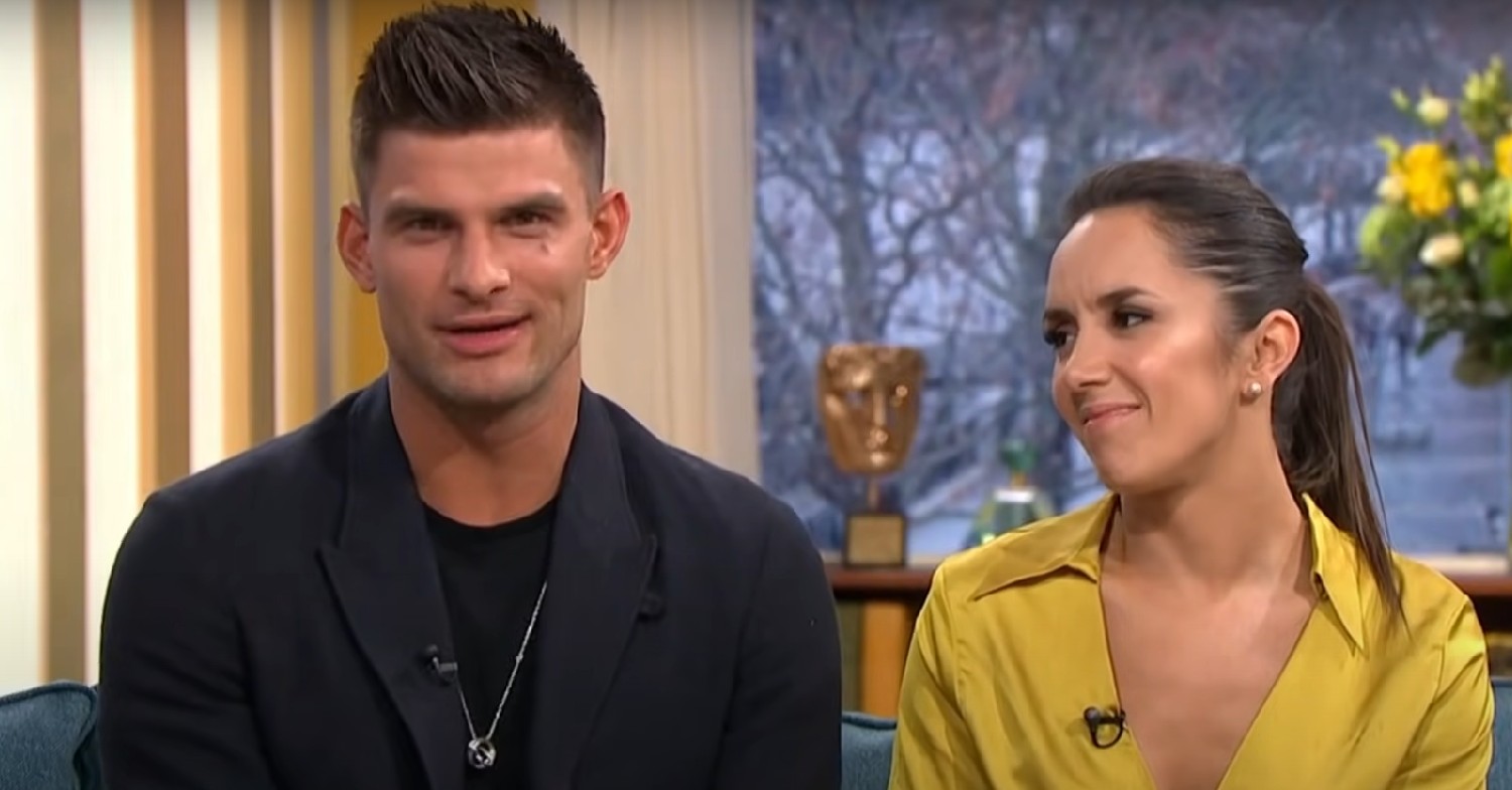 Janette Manrara and Aljaz smiling on This Morning