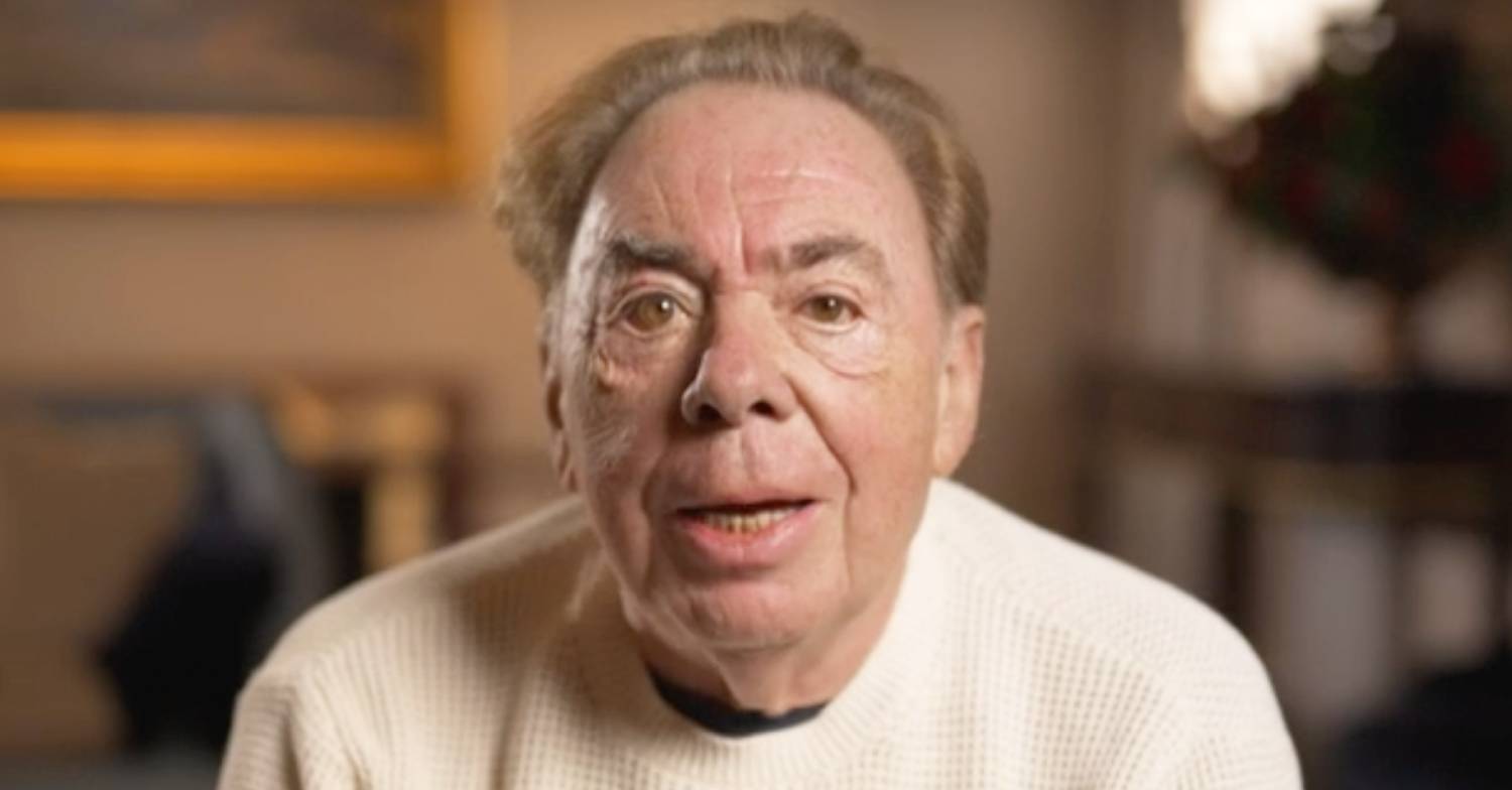 Andrew Lloyd Webber faces the camera