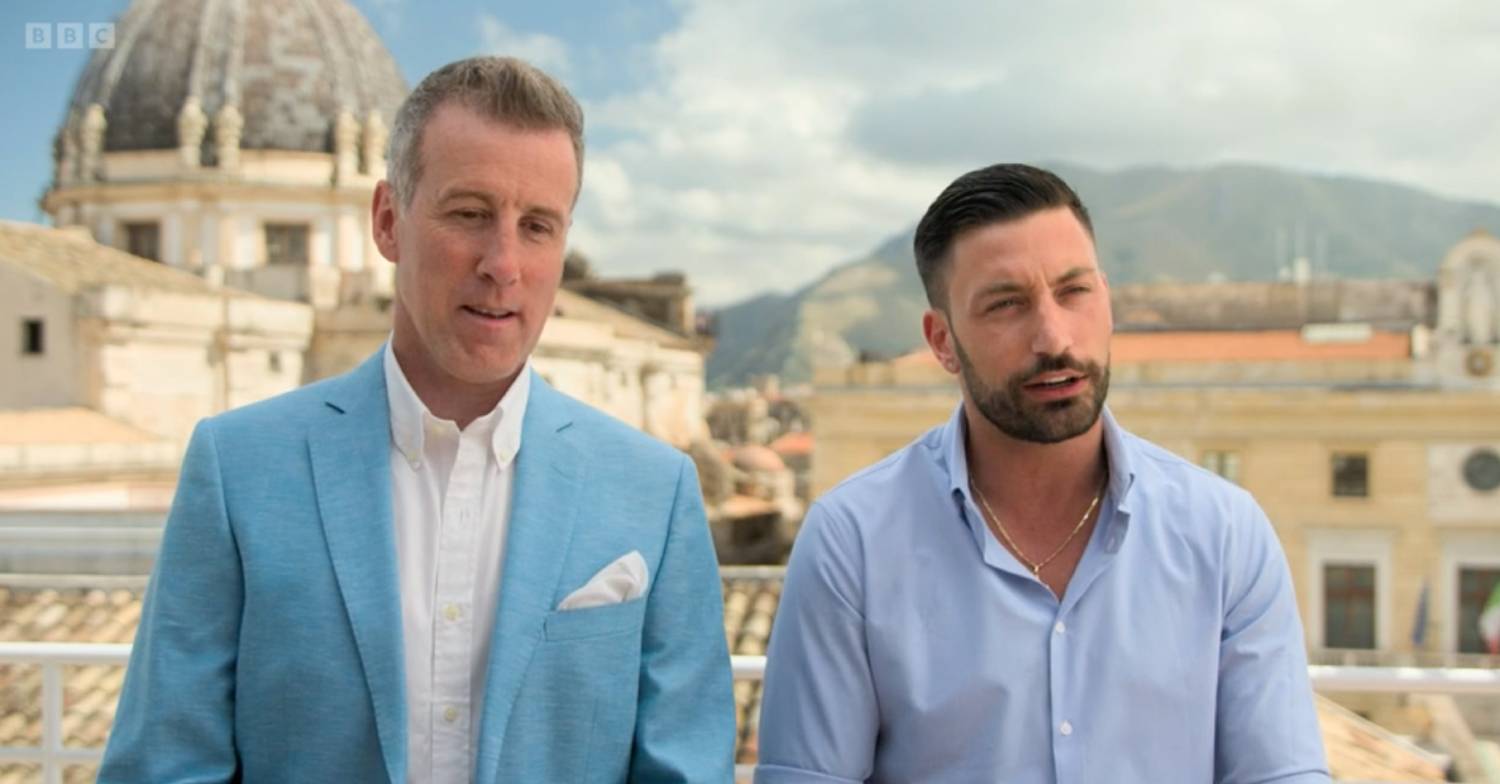 Anton du Beke and Giovanni Pernice stand alongside one another