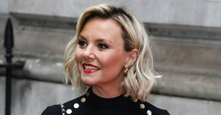 EastEnders star Charlie Brooks smiling at event