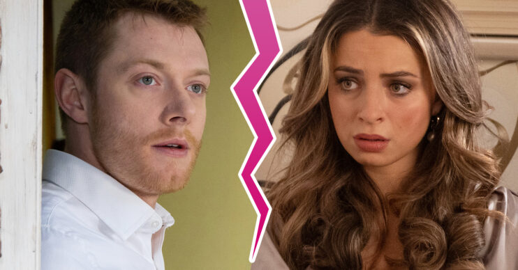 Coronation Street's Daniel and Daisy are split by a cracked border