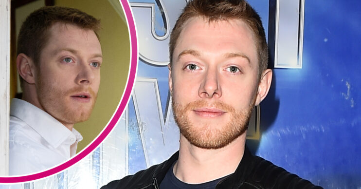 Coronation Street's Rob Mallard and, in a bubble, Daniel