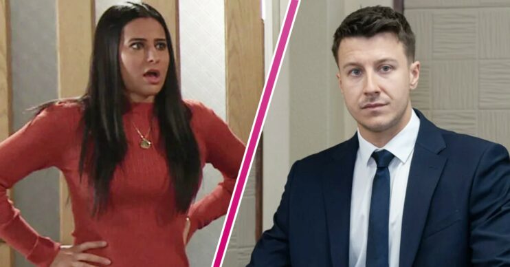 Coronation Street's Alya Nazir and Ryan Connor comp image
