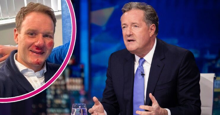 Dan Walker injuries and Piers Morgan talking on show