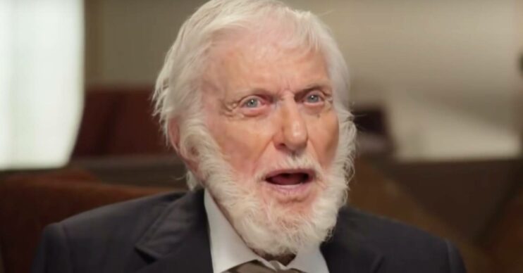 Dick Van Dyke reacts to a question during a TODAY interview