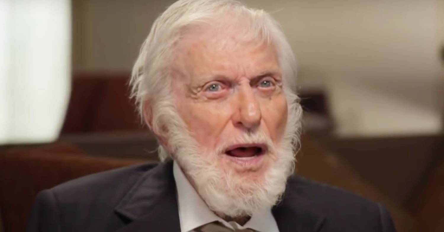Dick Van Dyke reacts to a question during a TODAY interview