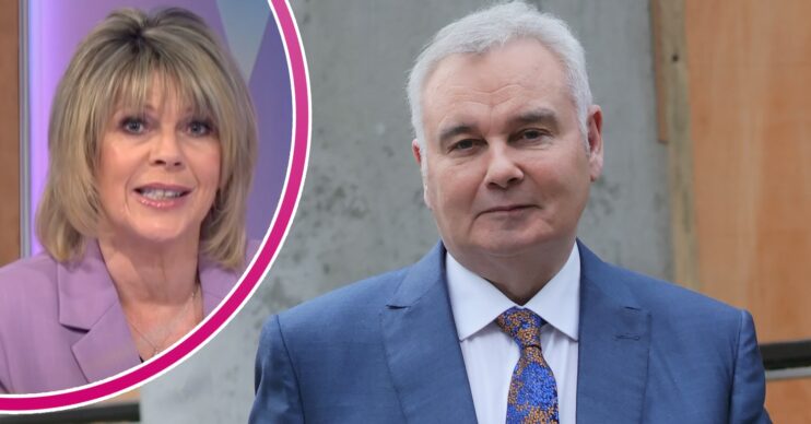 Ruth Langsford talking on Loose Women, Eamonn Holmes outside studios