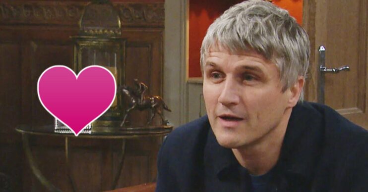 Emmerdale's Caleb and a heart comp image