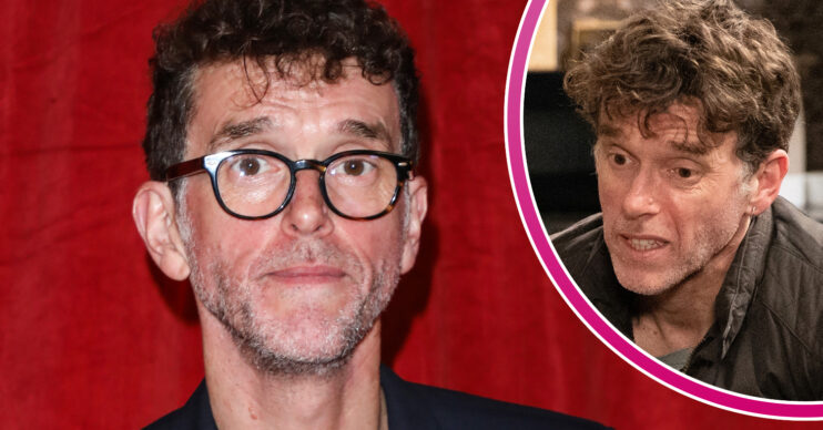 Emmerdale's Mark Charnock is on the red carpet and, in a bubble, Marlon is upset