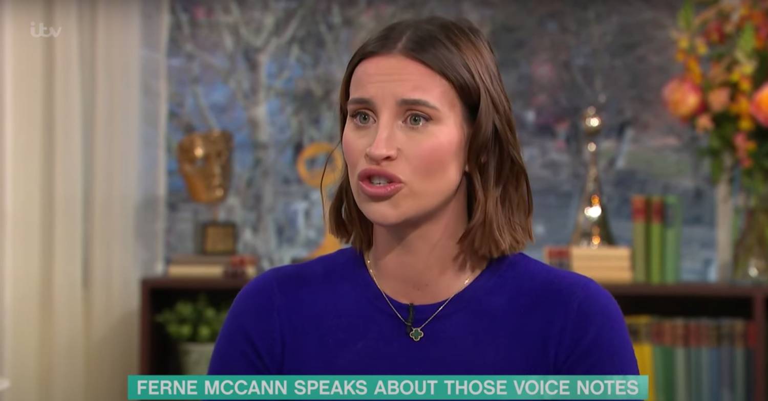 Ferne McCann addresses leaked voice notes on This Morning today