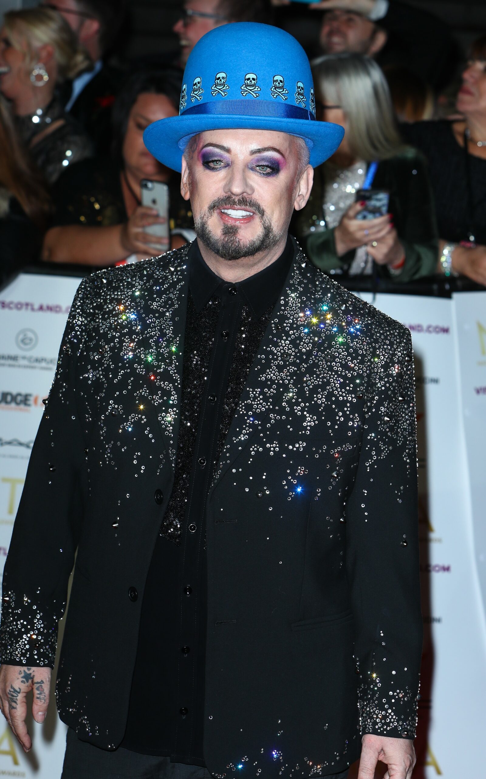 Boy George smiling at NTAs