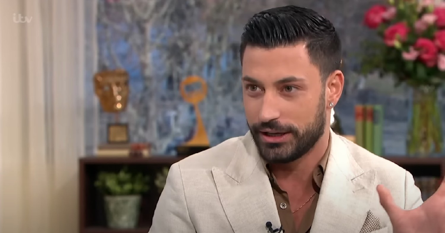 Strictly star Giovanni Pernice talking on This Morning