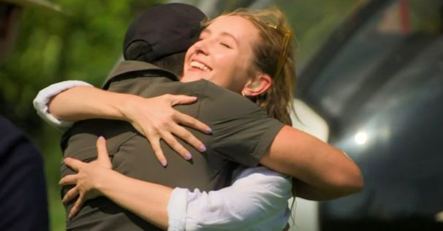 Giovanni and Rose hugging