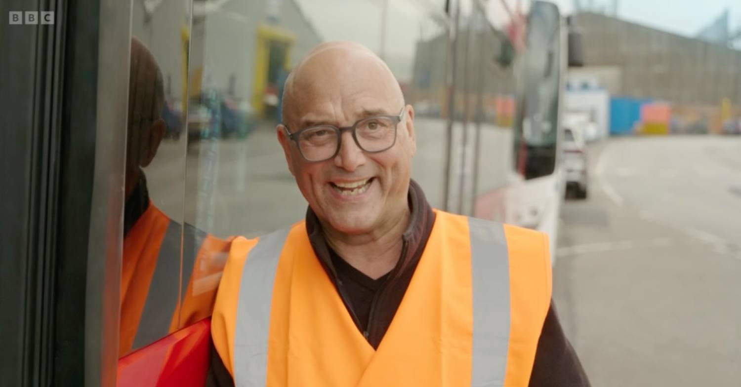 Gregg Wallace smiles