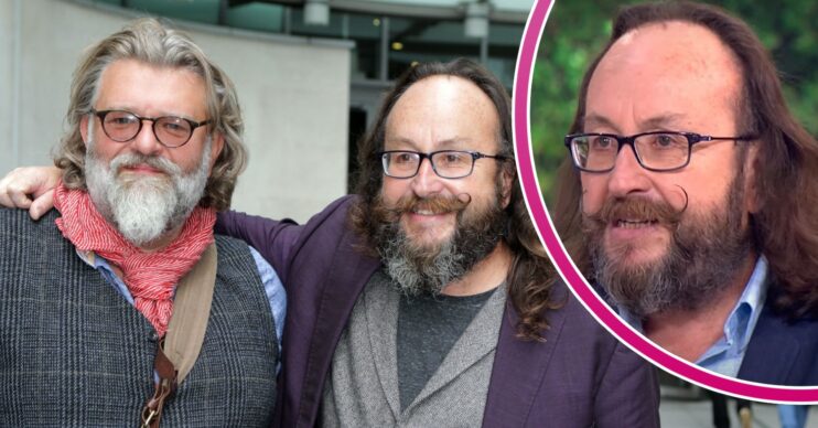 Hairy Bikers smiling and Dave Myers talking on This Morning
