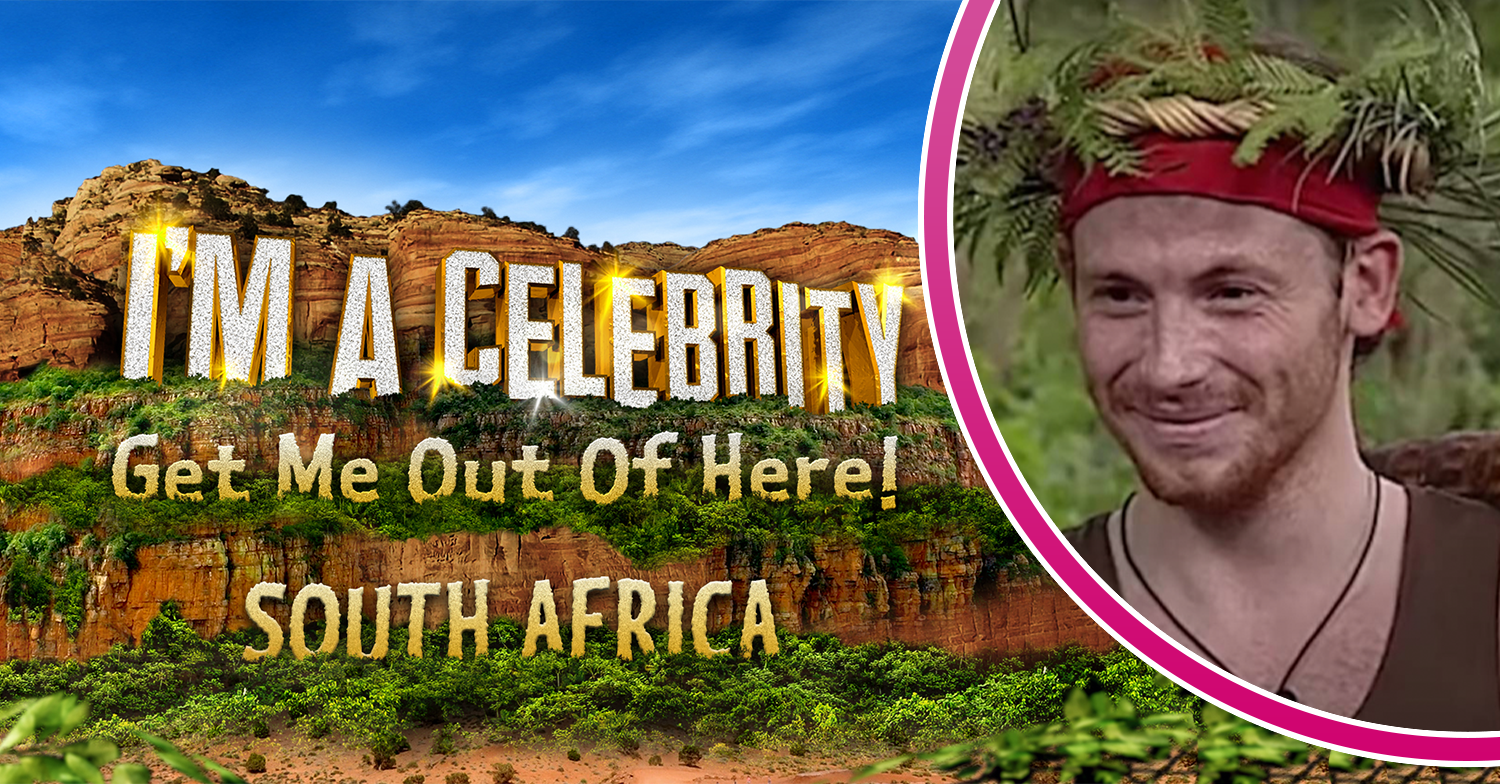 I'm A Celeb South Africa logo and Joe Swash winning in 2008