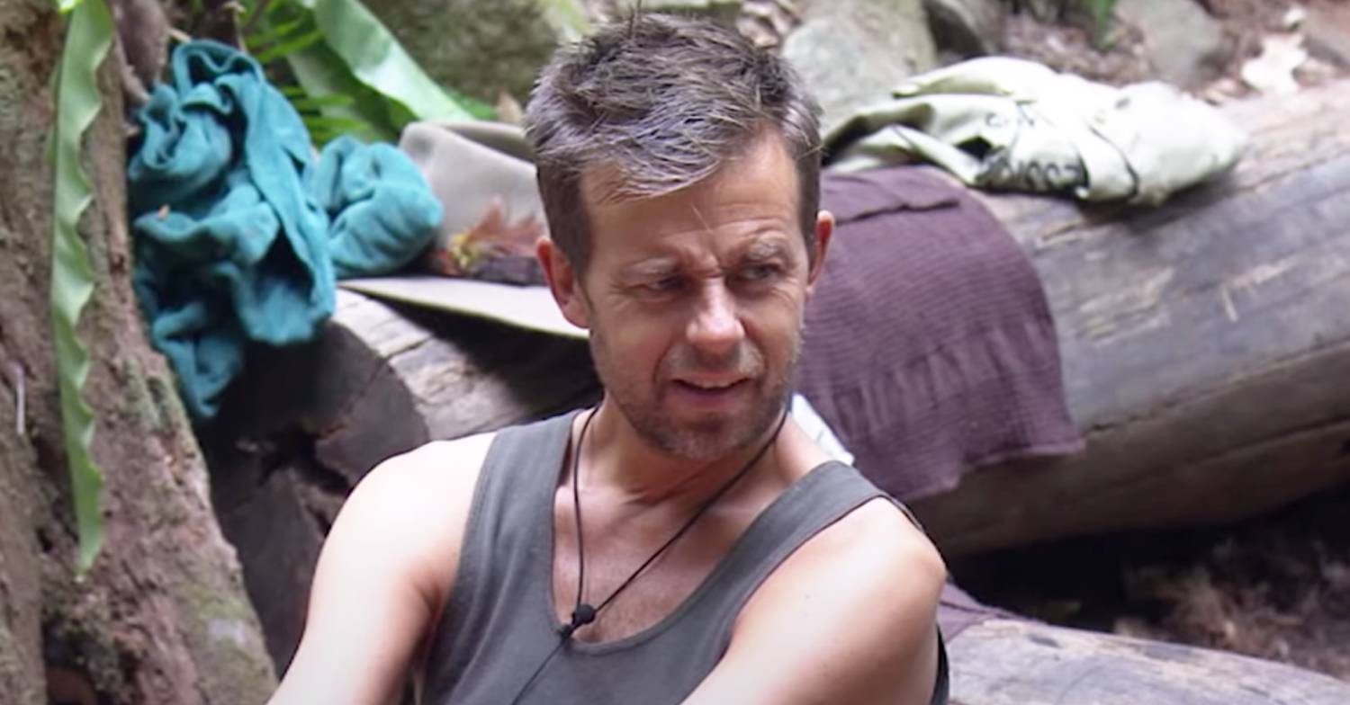 I'm A Celebrity contestant Pat Sharp reacts