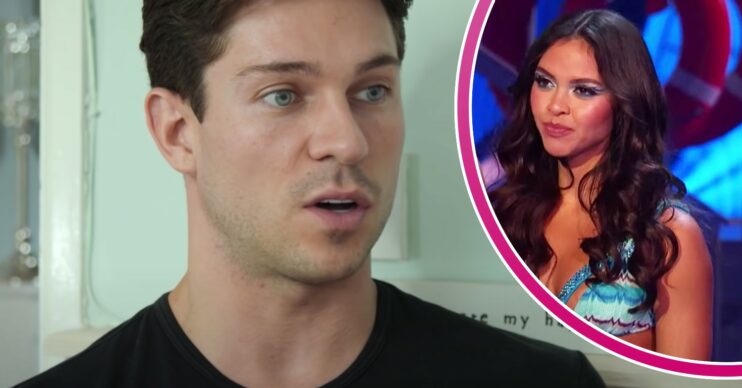 Joey Essex looks serious, Vanessa Bauer purses her lips