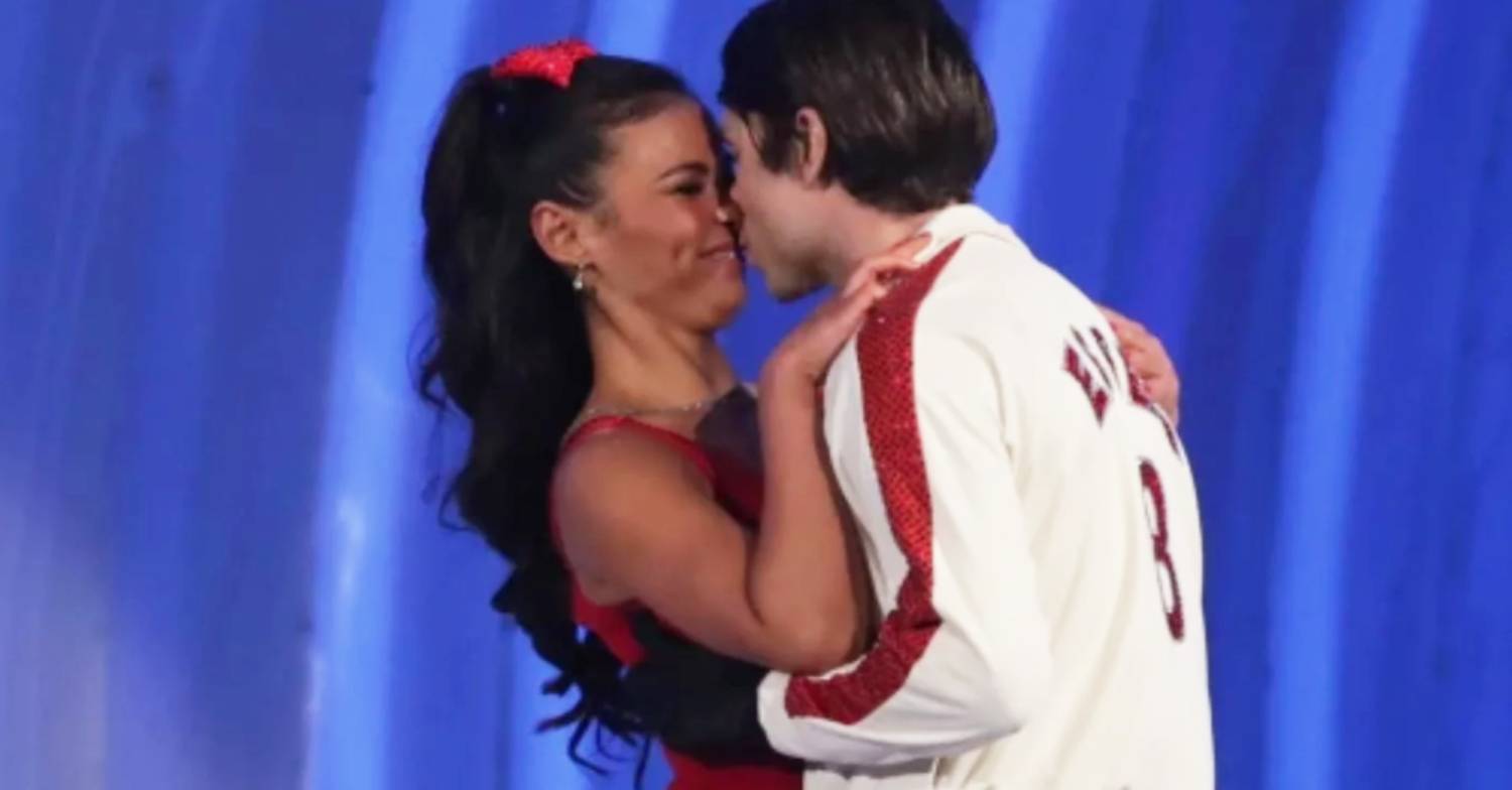 Joey Essex and Vanessa Bauer get close on Dancing On Ice