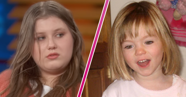 Julia Wandelt and Madeleine McCann side by side