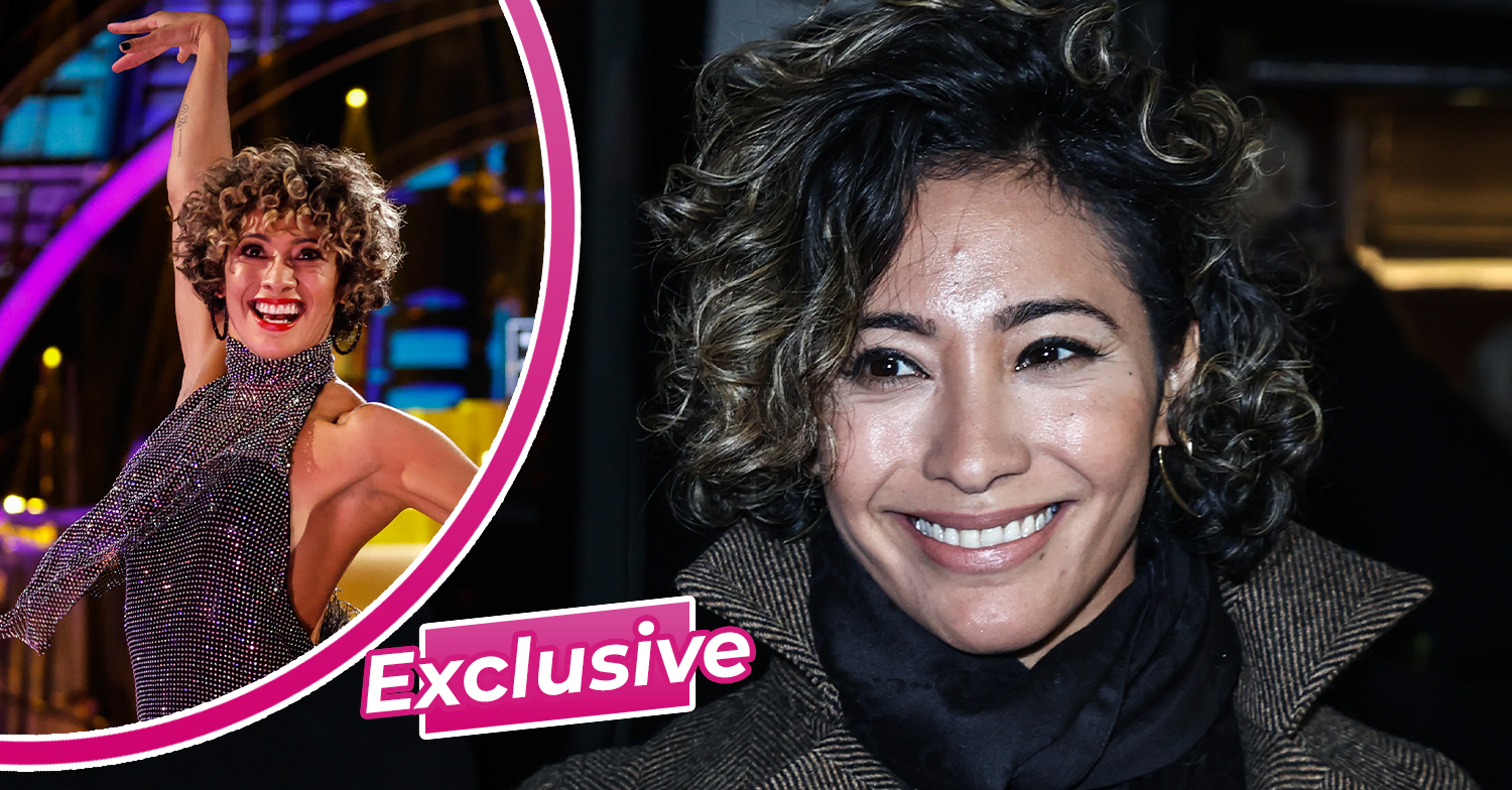 Karen Hauer smiling and on Strictly