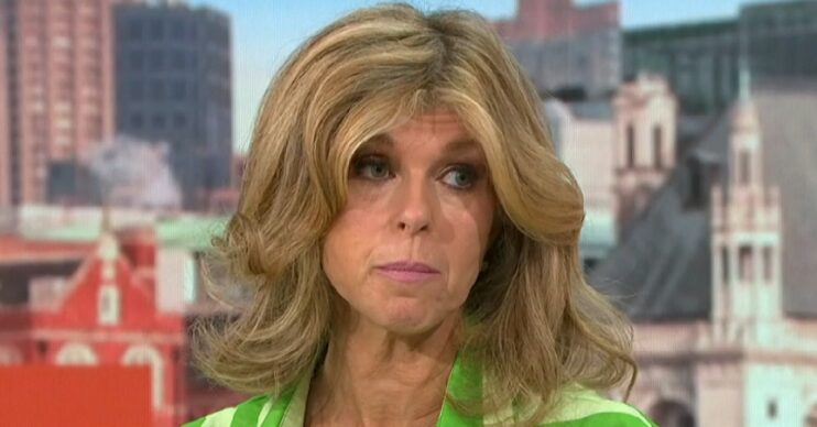 Kate Garraway looking sad on GMB