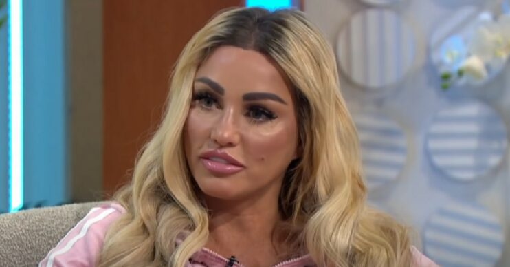 Katie Price looking forward on Lorraine