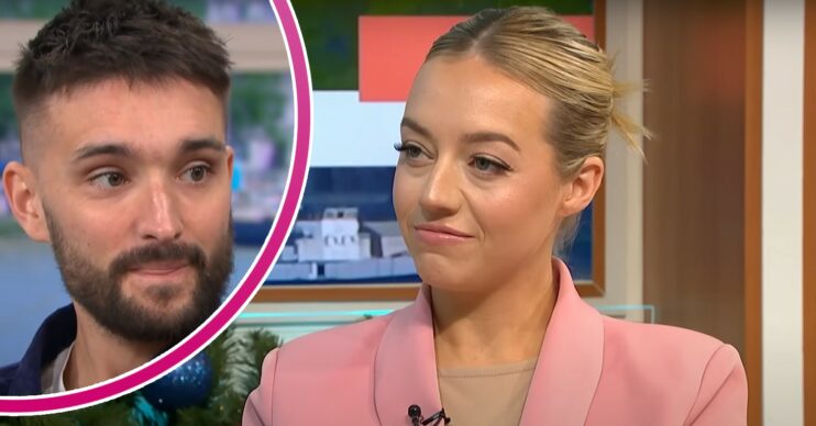 Kelsey and Tom Parker looking serious on GMB and This Morning