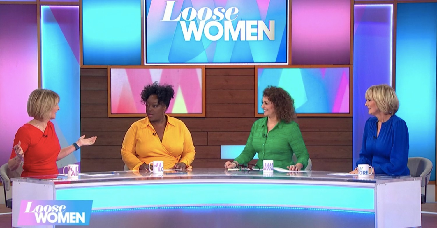 The Loose Women stars during the episode today