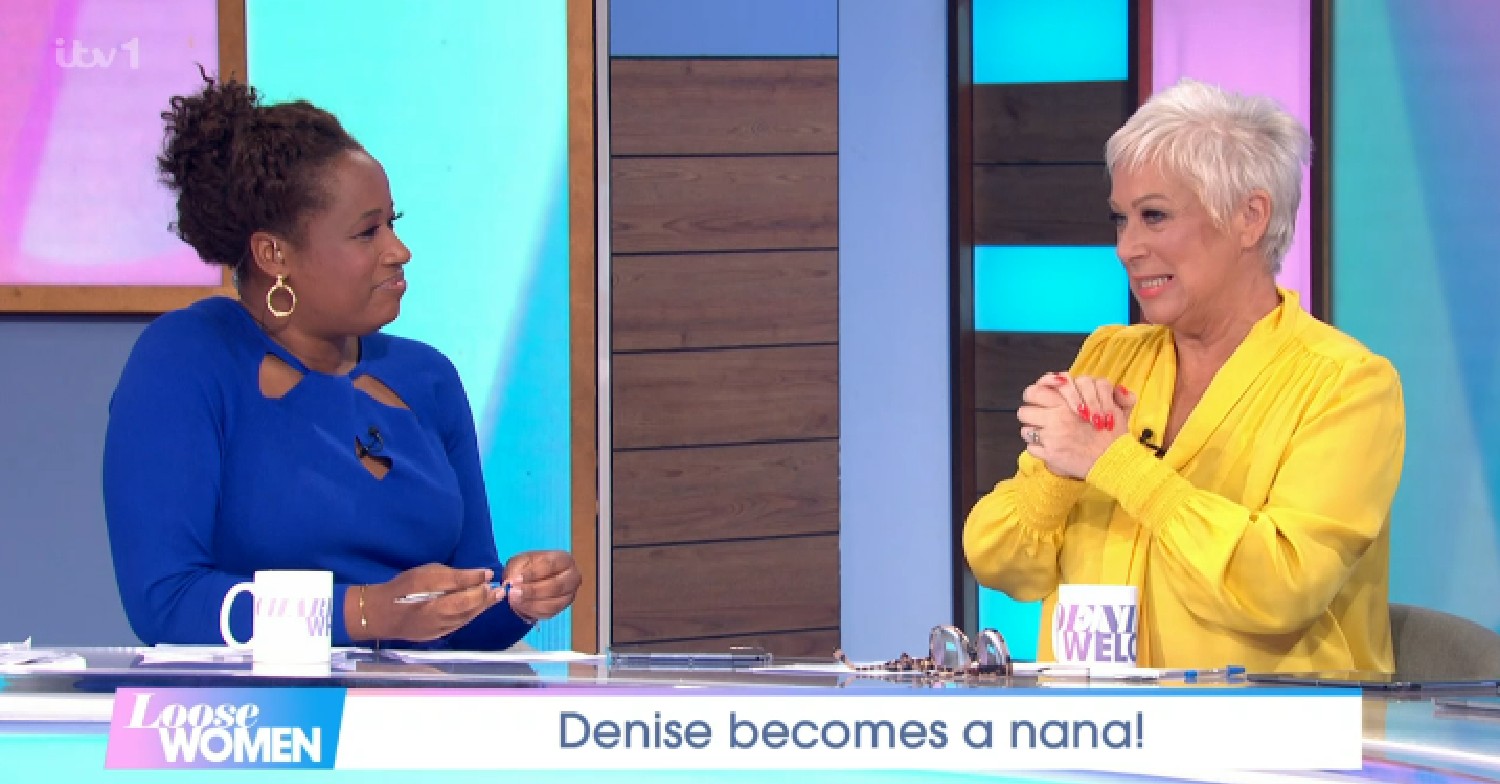 Charlene White and Denise Welch talking on Loose Women today