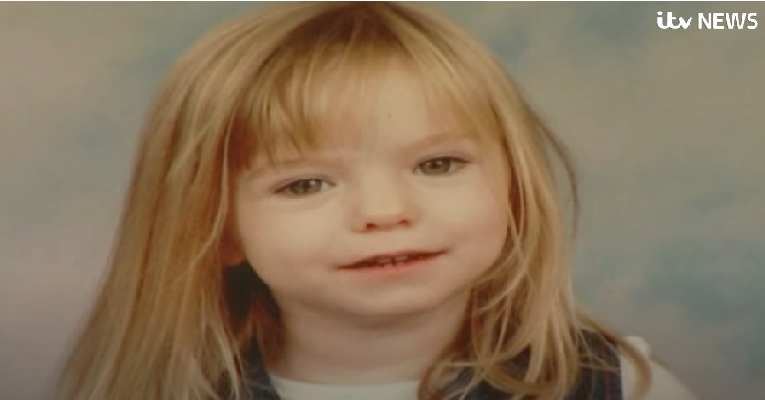 Image of Madeleine McCann shown on ITV News